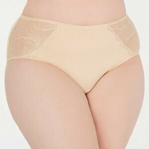 INC Plus Size 2X Sissy Lace Trim Hipster Underwear Frappe
